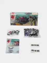 Фиолетовый конструктор Super Alloy Ares 1412 QMAN Трансформер 6 в 1, 6 конструкторов