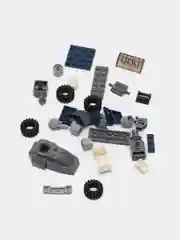 Зеленый конструктор Qman 41104, Полицейский Робот Трансформер 6 в 1