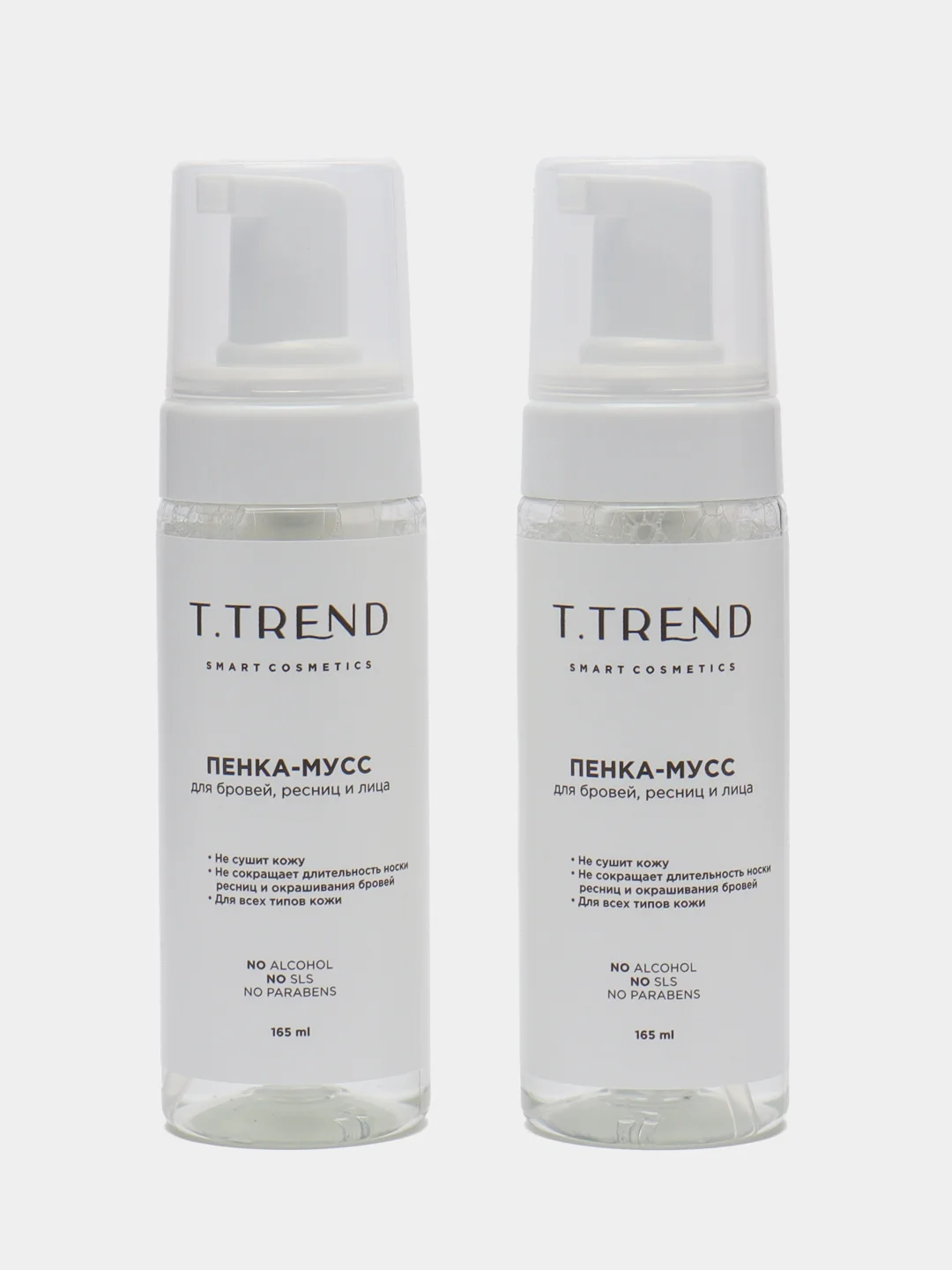 Белый пенка для умывания Ttrend Lashes Style, 2 штуки
