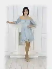 Розовый платье женское, летнее, крестьянка