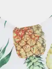 Белый купальник детский для девочек Ананасы / Арбузы / Цветы