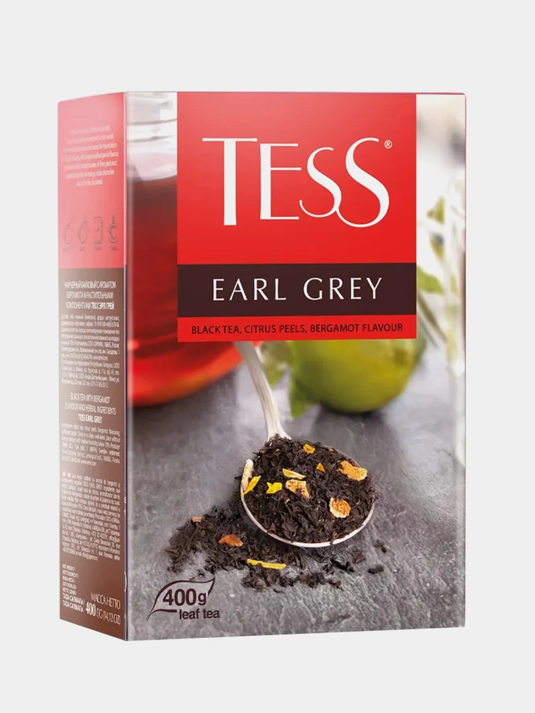 Чай листовой Tess "Эрл Грей", черный, 400 г