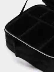 Черный профессиональный кейс визажиста Calmi Diamond Black (размер 25*10*23 см)