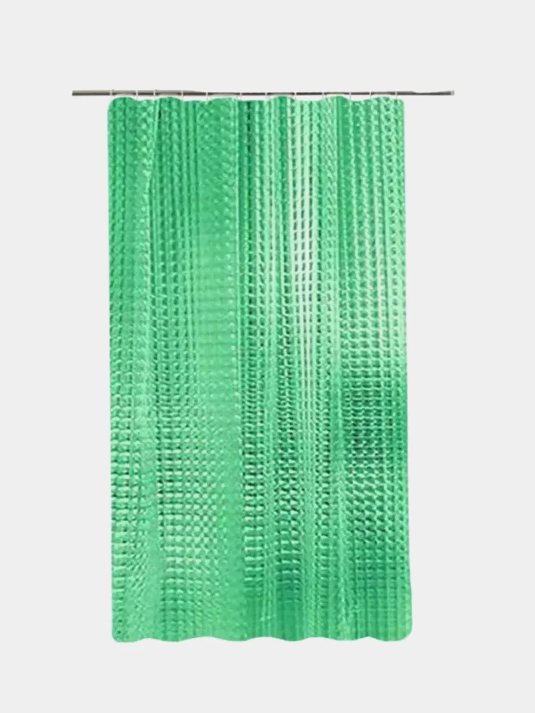 Зеленый bizer Шторка для ванны, 180*200 см, PEVA, с 3D эффектом