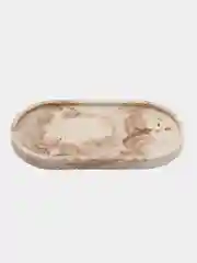 Бежевый подставка для свечей и украшений, из гипса, ручная работа. Подарок
