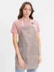 Хаки фартук кухонный, кармашком