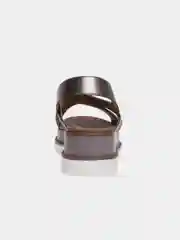 Серебряный сандалии женские на платформе El Tempo
