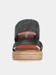 Черный сабо на танкетке El Tempo