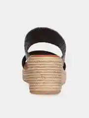 Черный сабо на танкетке El Tempo