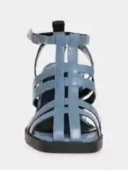 Синий босоножки женские на устойчивом каблуке  El Tempo