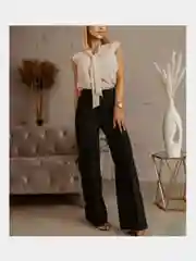 Хром женский классические Брюки палаццо