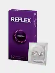 Презервативы из натурального латекса Reflex® Dotted в смазке №12