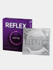 Презервативы из натурального латекса Reflex Dotted в смазке №3