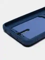 Темно-синий чехол для Tecno Spark 9 Pro / Техно Спарк 9 Про, силиконовый, с карманом для карты
