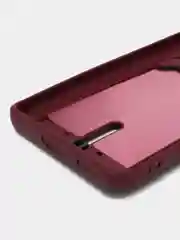 Бордовый чехол для Xiaomi 13 Lite / Сяоми 13 Лайт, силиконовый, с карманом для карты