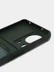 Тёмно-зелёный чехол для Xiaomi 13 Lite / Сяоми 13 Лайт, силиконовый, с карманом для карты