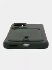 Тёмно-зелёный чехол для Xiaomi 13 Lite / Сяоми 13 Лайт, силиконовый, с карманом для карты