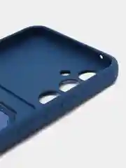 Темно-синий чехол для Samsung Galaxy A54 5G, Самсунг Галакси А54 5Г, силиконовый, с карманом для карты