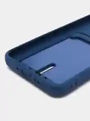 Темно-синий чехол для Samsung Galaxy A54 5G, Самсунг Галакси А54 5Г, силиконовый, с карманом для карты