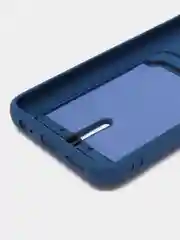 Синий чехол для Infinix Hot 20i / Инфиникс Хот 20Ай, силиконовый, с карманом для карты