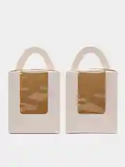 Белый коробка с прозрачным окном, 2 шт