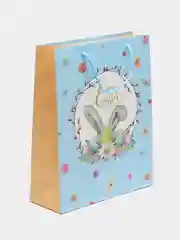 Ледяной пасхальный пакет, подарочный, размер 26*32*10 см