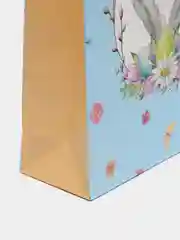 Ледяной пасхальный пакет, подарочный, размер 26*32*10 см