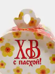 Алый пасхальная коробка для яиц, пасхальный декор, размер коробки 9,9*9,2