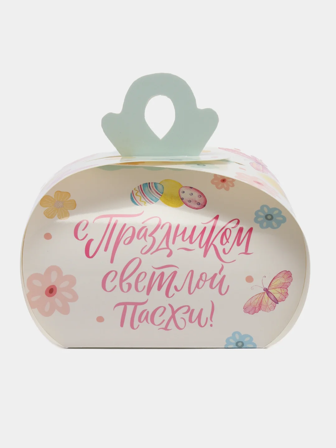 Бирюзовый пасхальная коробка для яиц, пасхальный декор, размер коробки 9,9*9,2