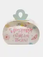 Бирюзовый пасхальная коробка для яиц, пасхальный декор, размер коробки 9,9*9,2