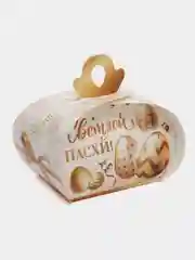 Золотой пасхальная коробка для яиц, пасхальный декор, размер коробки 9,9*9,2
