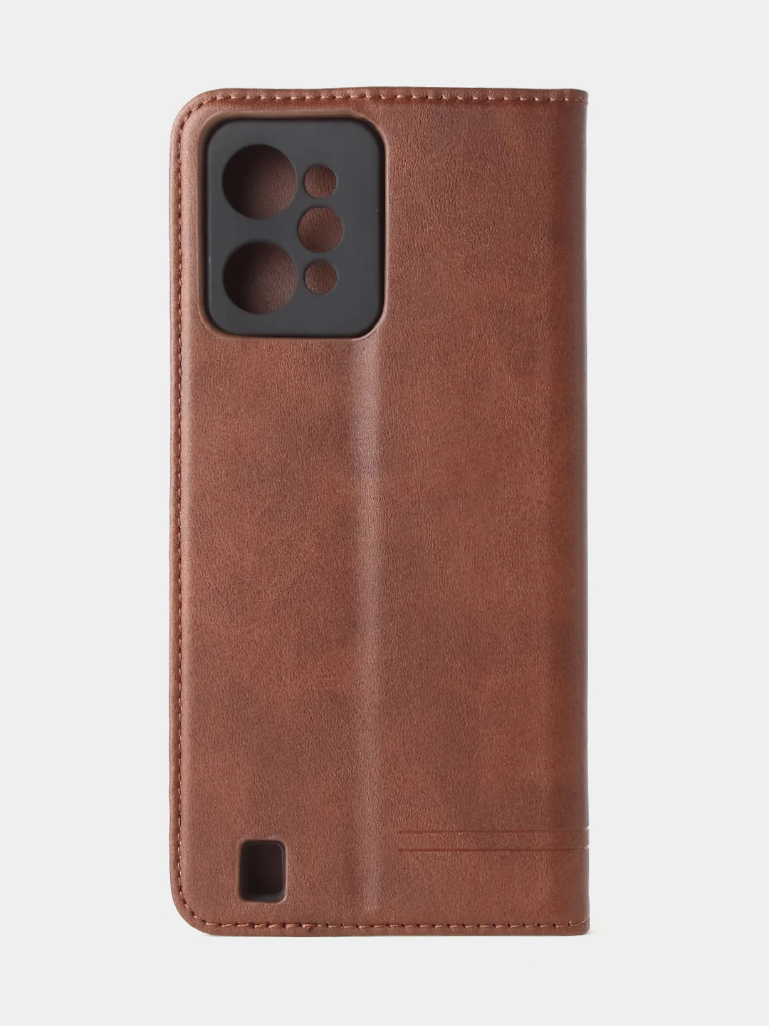 Коричневый чехол-книжка GQ для Realme C31 (4G), из высококачественной искусственной кожи