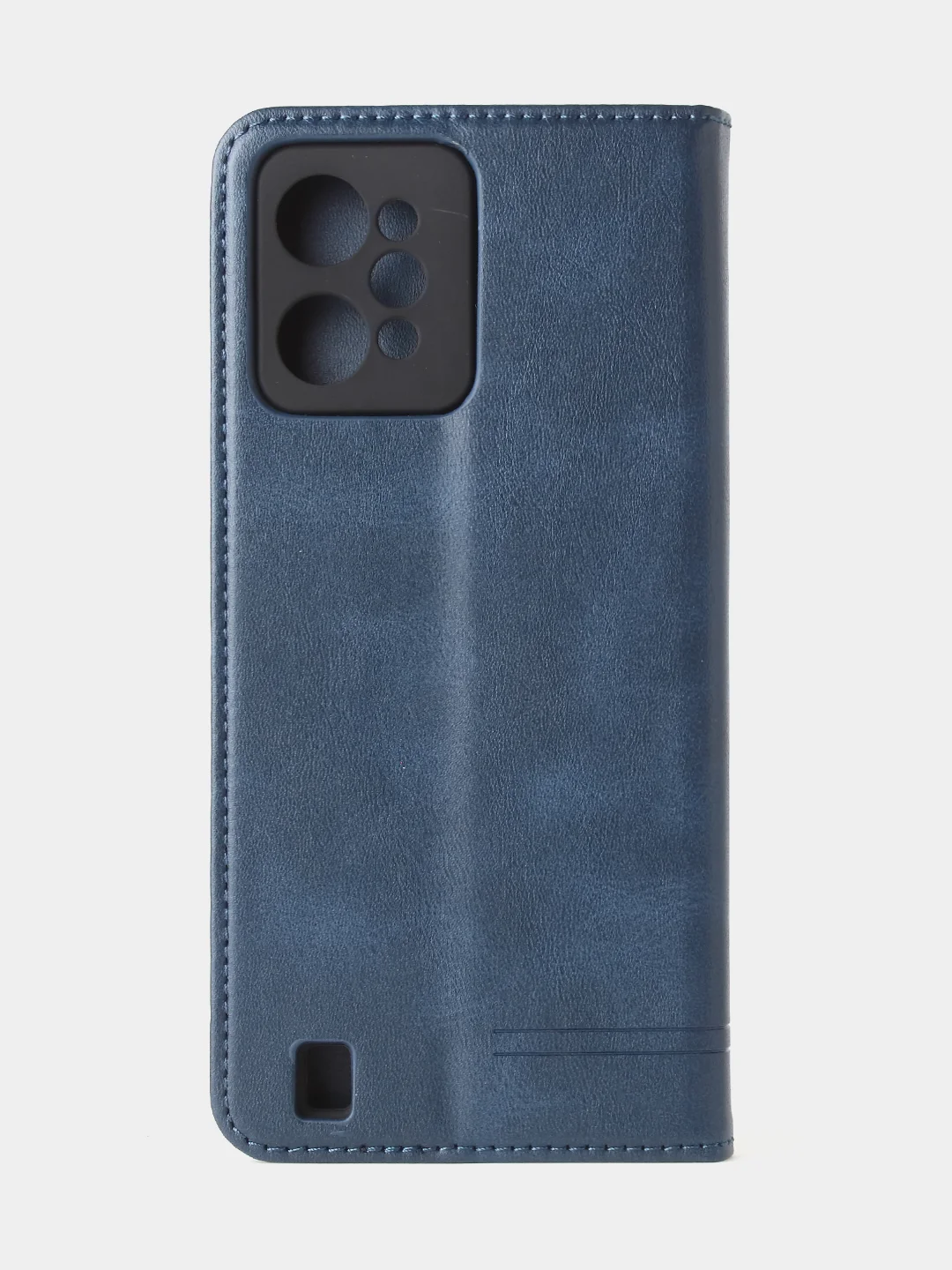 Синий чехол-книжка GQ для Realme C31 (4G), из высококачественной искусственной кожи