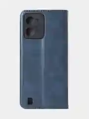 Синий чехол-книжка GQ для Realme C31 (4G), из высококачественной искусственной кожи