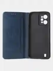 Синий чехол-книжка GQ для Realme C31 (4G), из высококачественной искусственной кожи