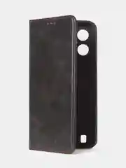 Черный чехол-книжка GQ для Realme C31 (4G), из высококачественной искусственной кожи