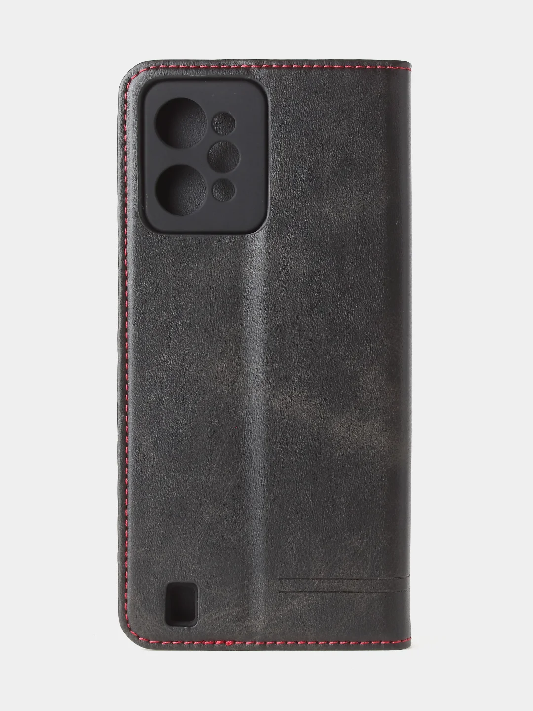 Черный чехол-книжка GQ для Realme C31 (4G), из высококачественной искусственной кожи