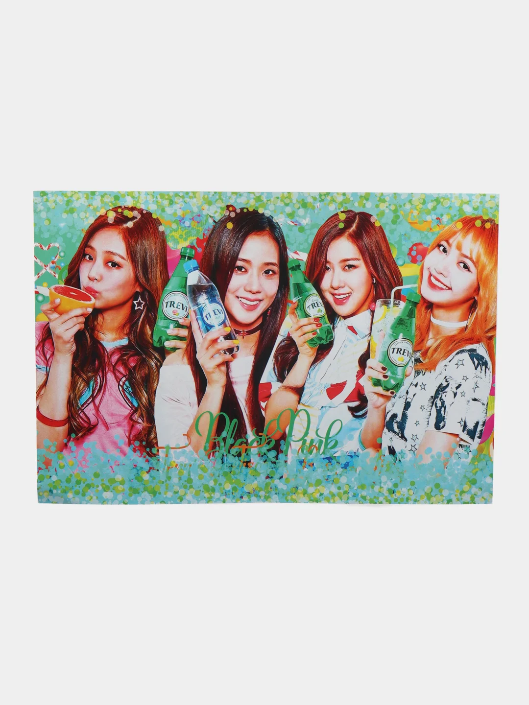 Алый плакат Black Pink, K-pop