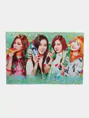 Алый плакат Black Pink, K-pop