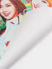 Алый плакат Black Pink, K-pop