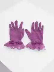 Розовый перчатки женские, свадебные, кружевные