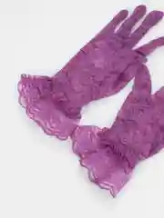 Розовый перчатки женские, свадебные, кружевные