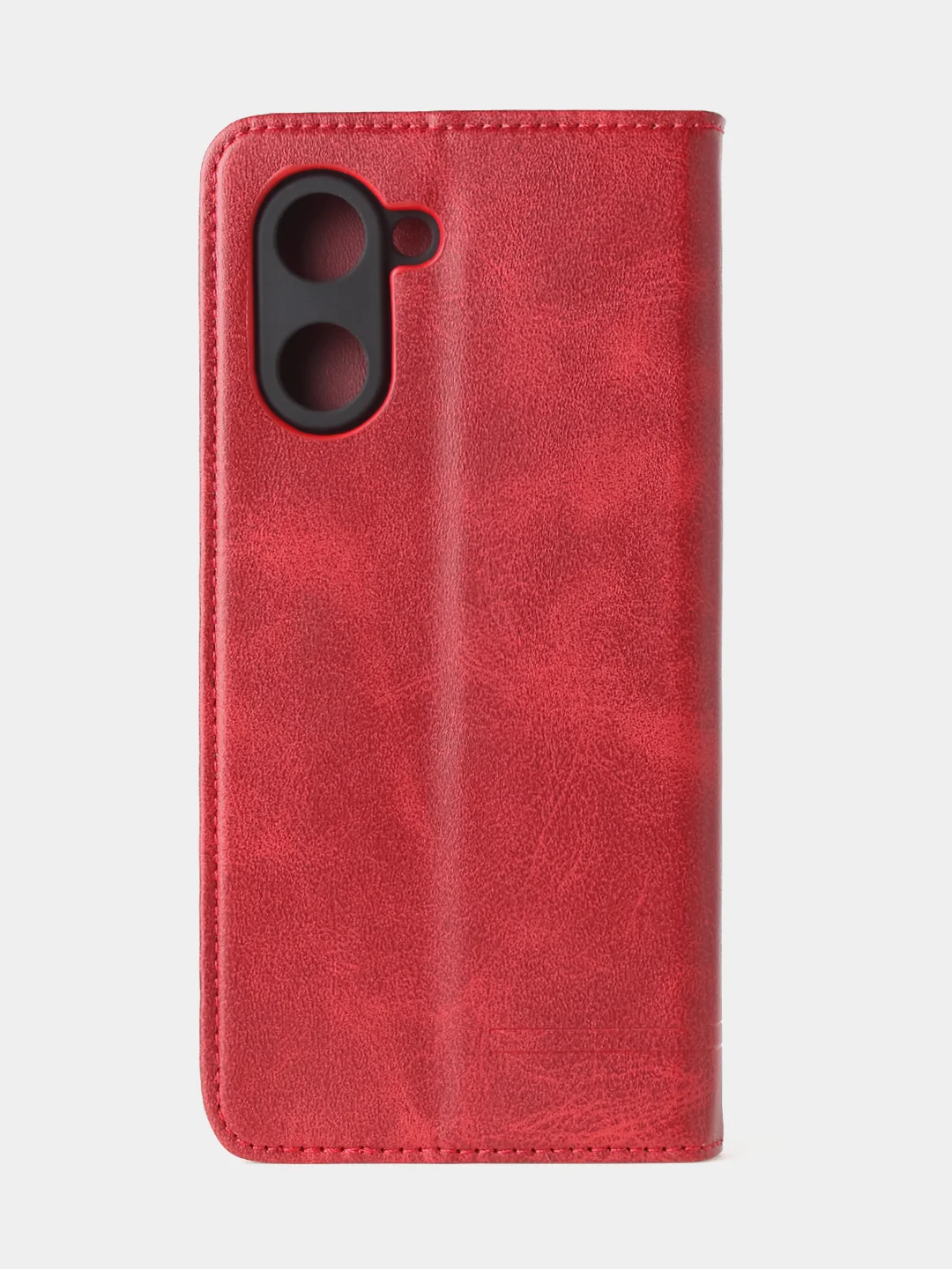 Красный чехол-книжка GQ для Realme C33 (4G) из высококачественной искусственной кожи