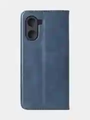 Синий чехол-книжка GQ для Realme C33 (4G) из высококачественной искусственной кожи