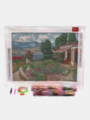 Алмазная мозаика картина вышивка из страз 30x40 см, ОСТРОВ СОКРОВИЩ "Цветущий сад", 662568