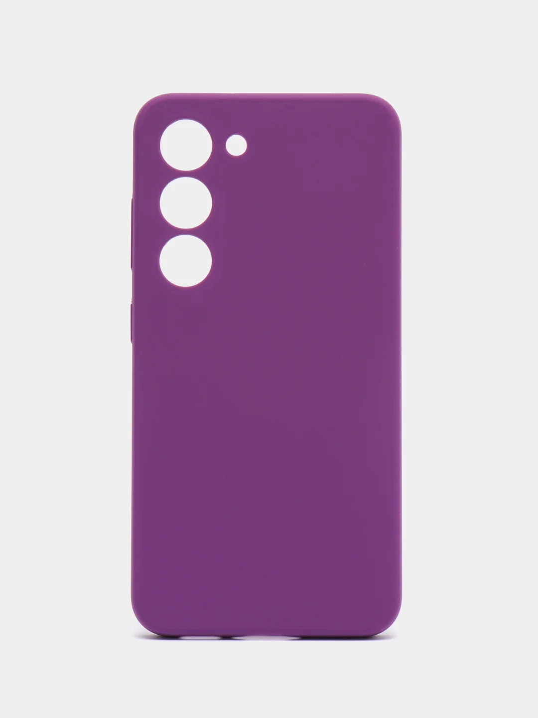 Фиолетовый чехол для Samsung S23FE, S23, S23 Plus, S23 Ultra с бархатом внутри