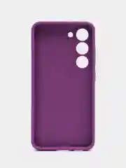 Фиолетовый чехол для Samsung S23FE, S23, S23 Plus, S23 Ultra с бархатом внутри