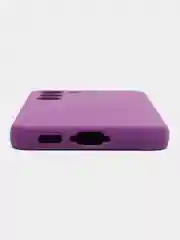 Фиолетовый чехол для Samsung S23FE, S23, S23 Plus, S23 Ultra с бархатом внутри
