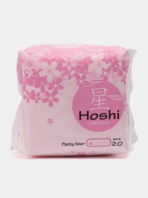 Прокладки гигиенические Hoshi Aroma Panty Liner, ежедневные, 150 мм, 20 штук