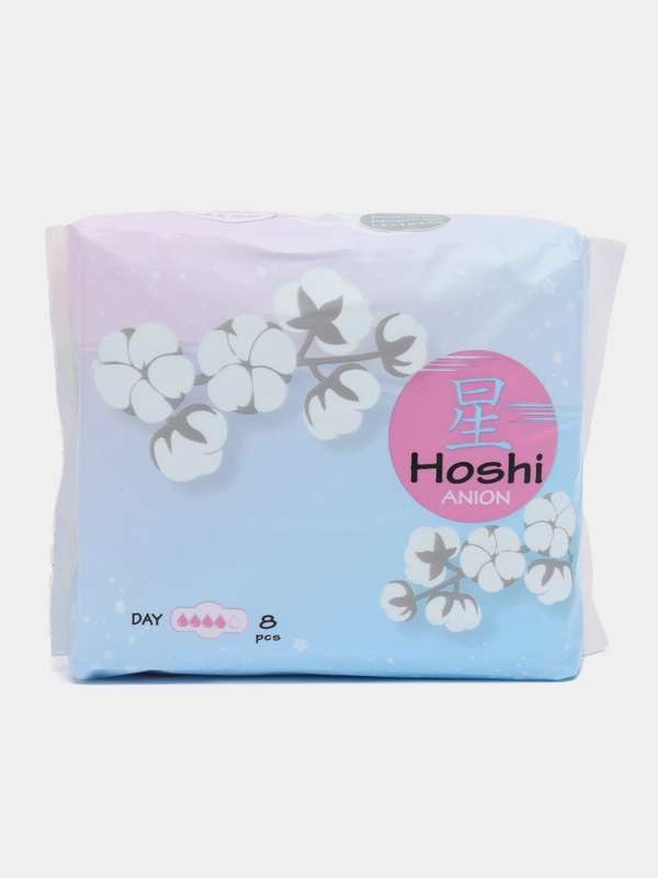 Прокладки гигиенические Hoshi Anion, для критических дней, дневные, 240 мм, 8 штук